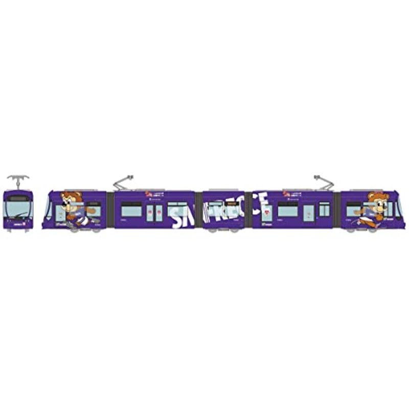 Railway Collection Hiroshima Electric Railway Type 5100 Class No. 5108 Green Mover Max SUNFRECCE Hiroshima Design