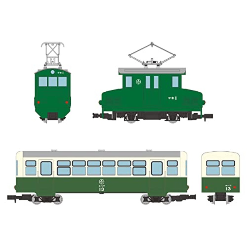 Railway Collection Narrow Gauge 80 Akasaka Mine Employee Transport Train (Deki 1 + Hohafu 1) 2 Car Set