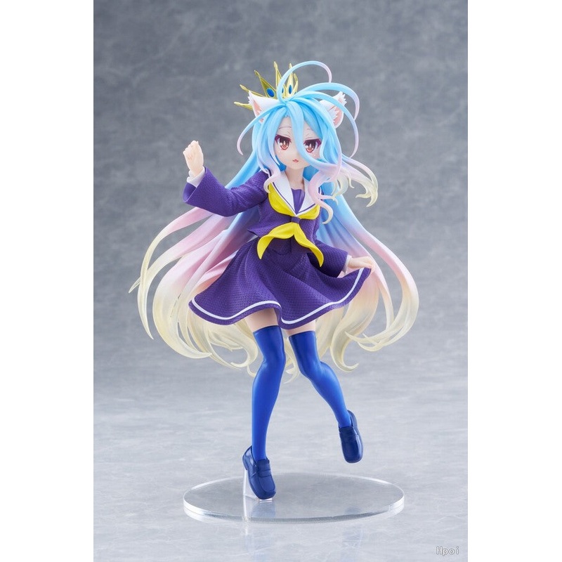 No Game No Life Coreful Figure Shiro Cat Ear School Uniform Ver.