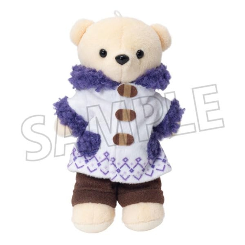 Kumamate Kumamate Duffle Coat Purple Costume for Plush