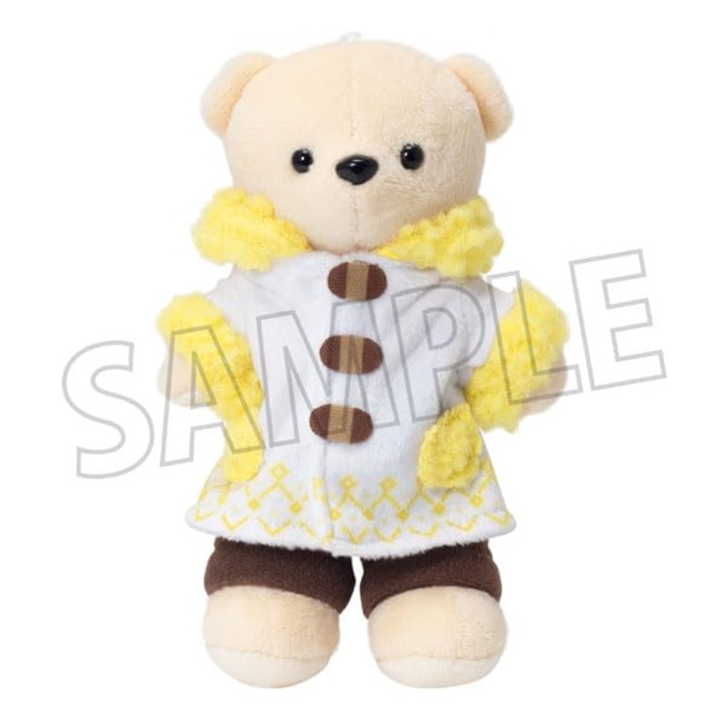 Kumamate Kumamate Duffle Coat Yellow Costume for Plush