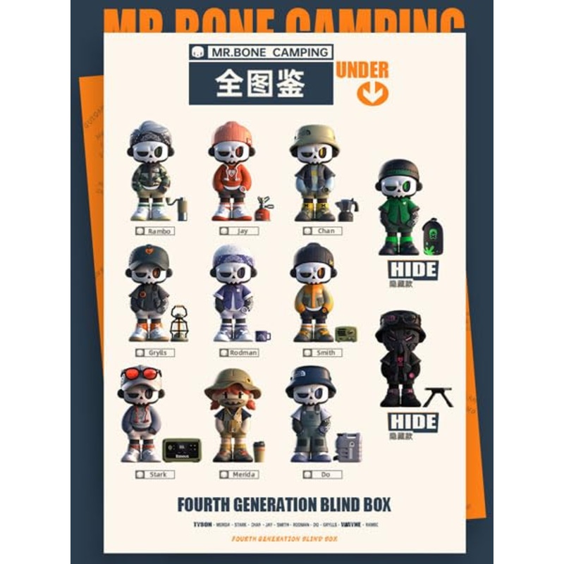 MY OWN CULTURE MR.BONE CAMPING SERIES TRADING FIGURE
