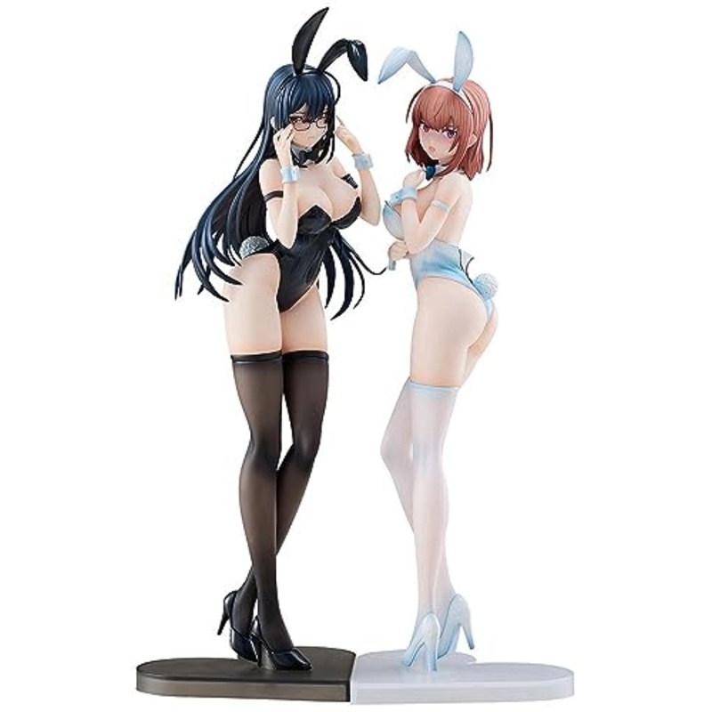 Icomochi Original Character Black Bunny Aoi & White Bunny Natsume 2 Figure Set Limited Ver.