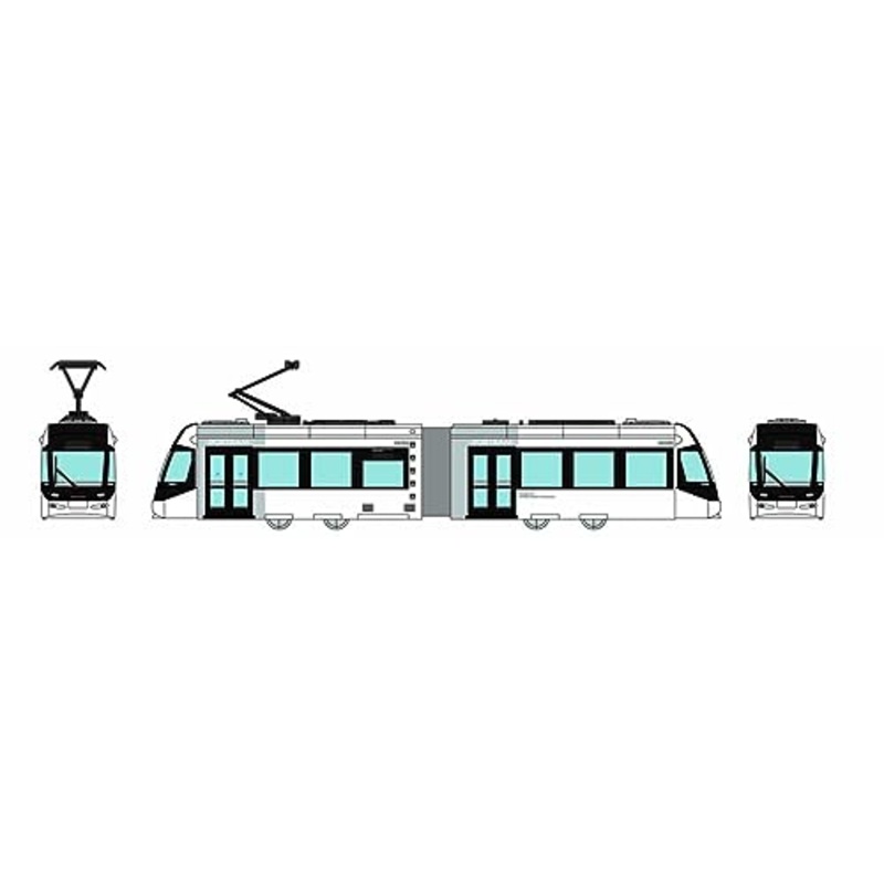 Railway Collection Toyama Chihou Railway Type 0600 Train (LRT) No. 0608