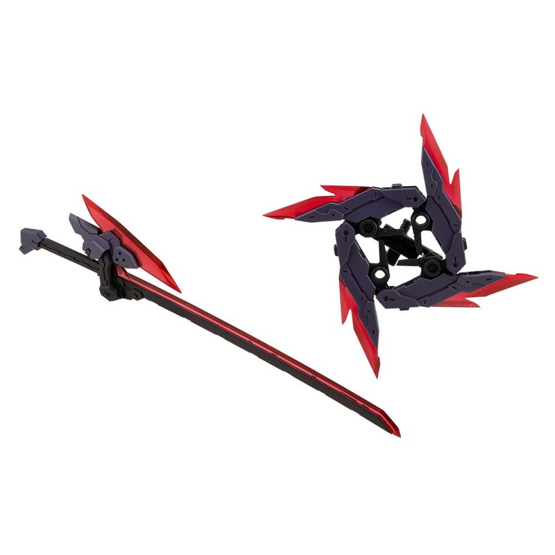 Megami Device M.S.G 07 Action Figure Accessory Set Ninja Blade Kazakiri Dark Blade