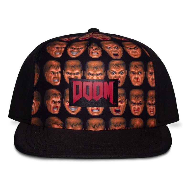 Doom Snapback Doom Faces Background