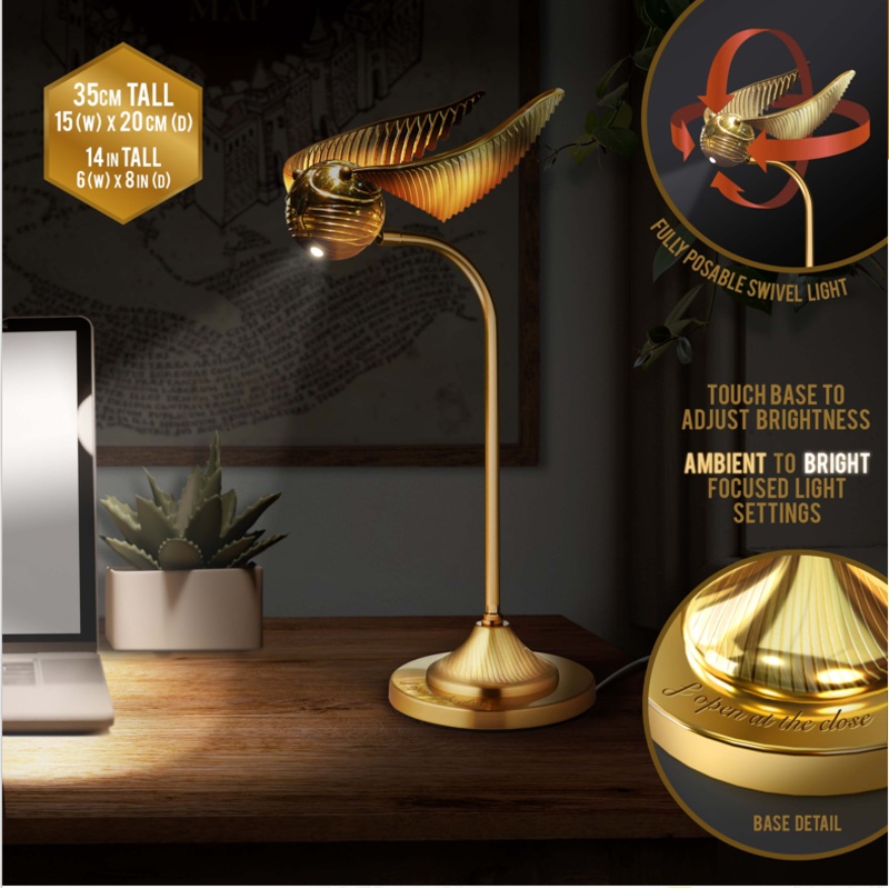 HARRY POTTER - Vif d'Or - Lampe de Bureau 36cm