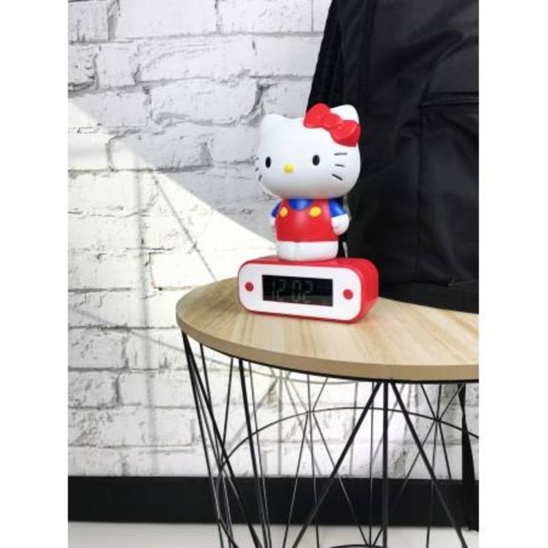 HELLO KITTY - Rveil avec lampe LED - 17cm