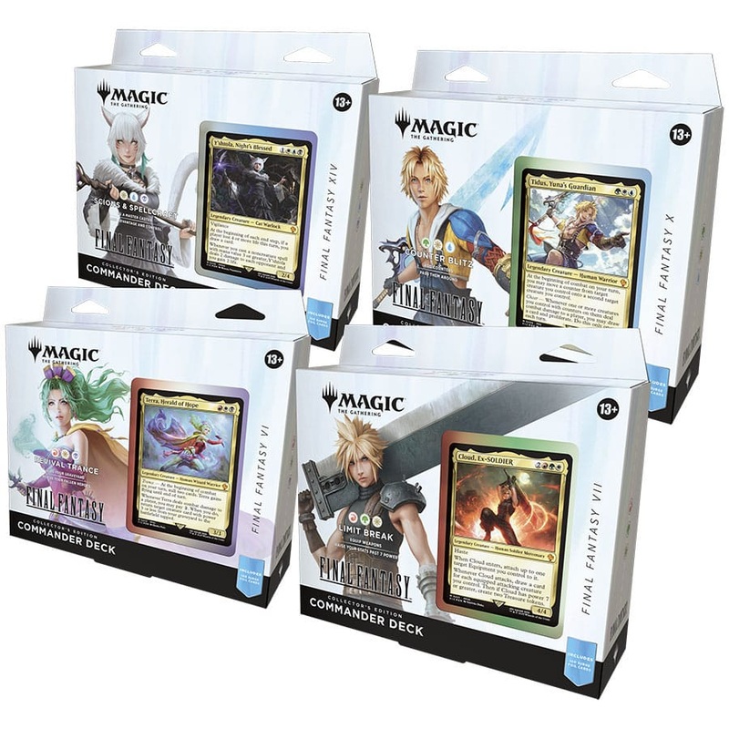 Magic the Gathering Final Fantasy Commander Decks Collector's Edition Display (4) english