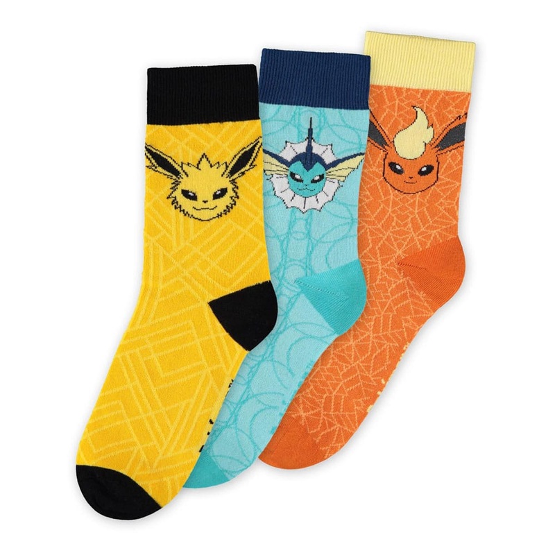 Pokmon Socks 3-Pack Eevee Evolution 39-42