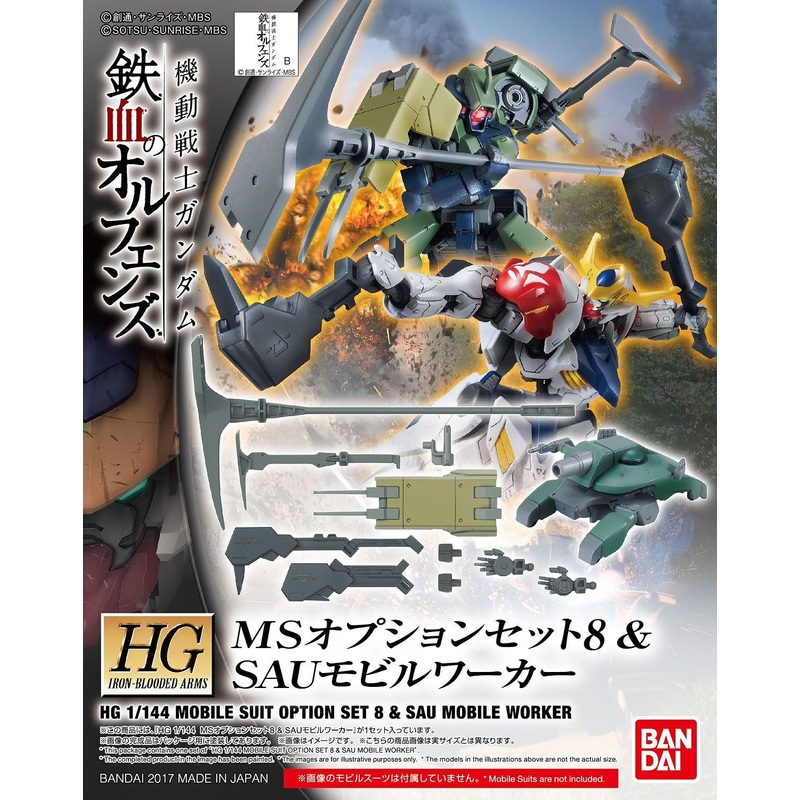 HG Mobile Suit Option Set 8 & SAU Mobile Worker 1/144
