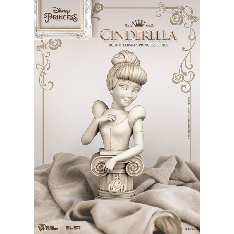 Disney Princess Series PVC Bust Cindarella 15 cm