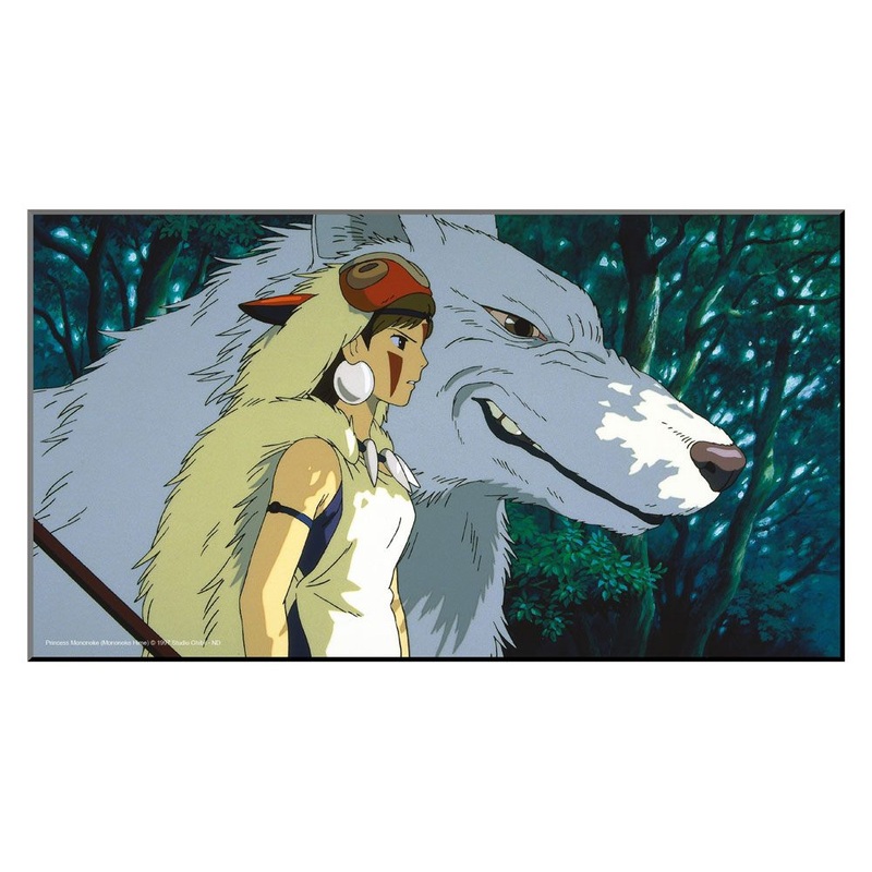 Studio Ghibli Wooden Wall Art Princess Mononoke 37,5 x 20,5 cm