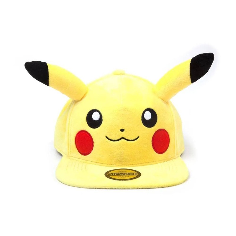 Pokmon Plush Snapback Cap Embarrassed Pikachu