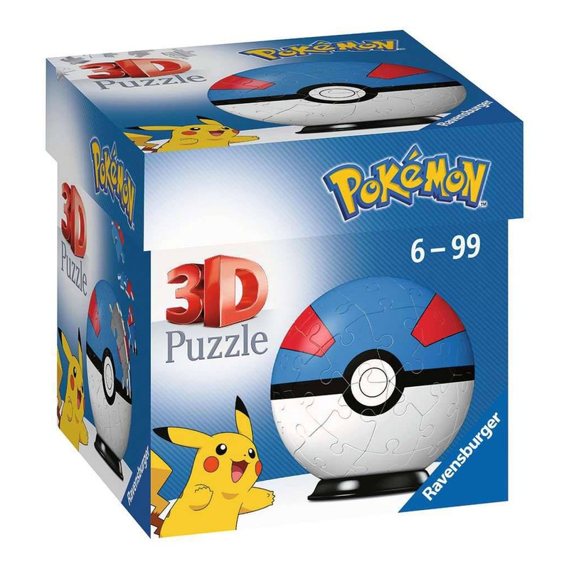 Pokmon 3D Puzzle Pokballs: Great Ball (55 pieces)