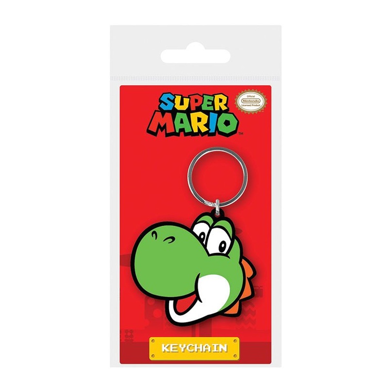 Super Mario Rubber Keychain Yoshi 6 cm