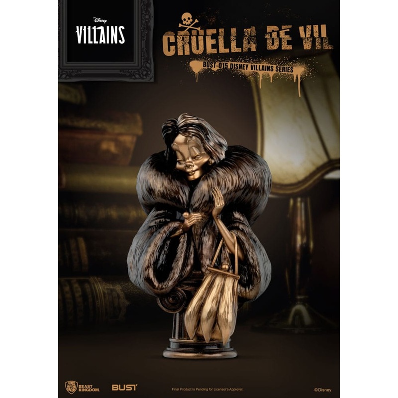 Disney Villains Series PVC Bust Cruella De Vil 16 cm
