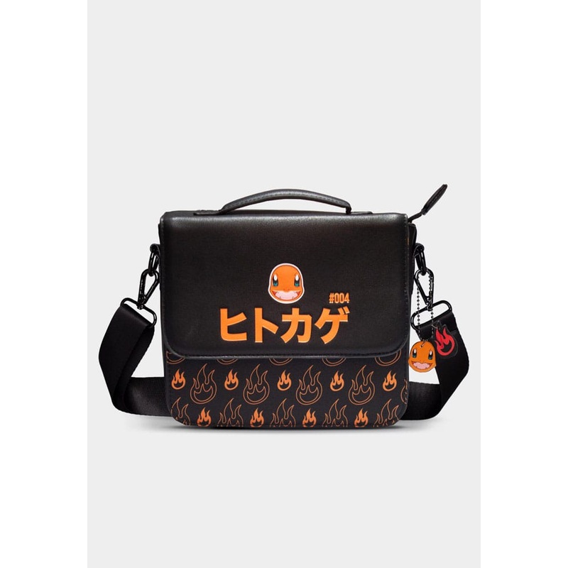 Pokemon PU Leather Messenger Bag Charmander