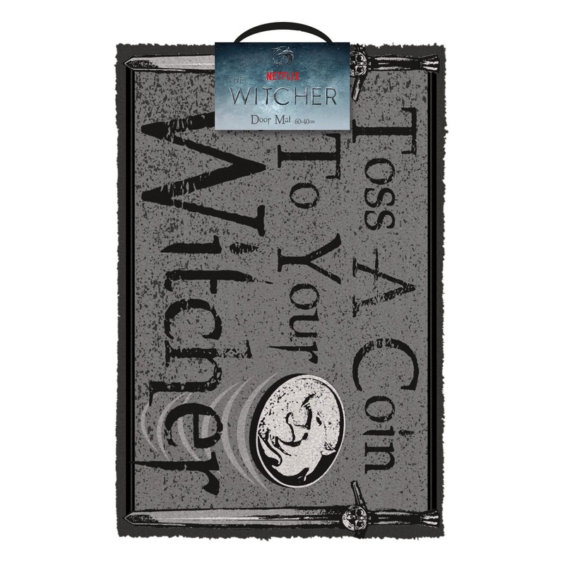 The Witcher Doormat Toss a Coin 40 x 60 cm