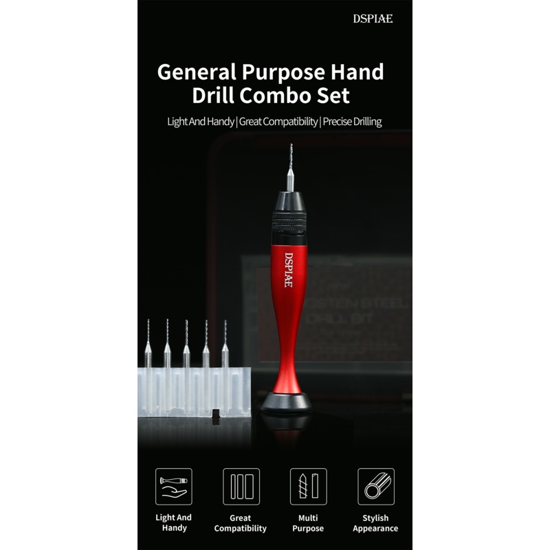 DSPIAE AT-VHDS - General Purpose Hand Drill Combo Set