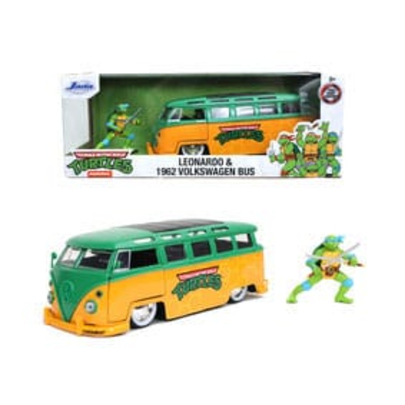 Teenage Mutant Ninja Turtles Diecast Model 1/24 1962 VW Bus Leonardo