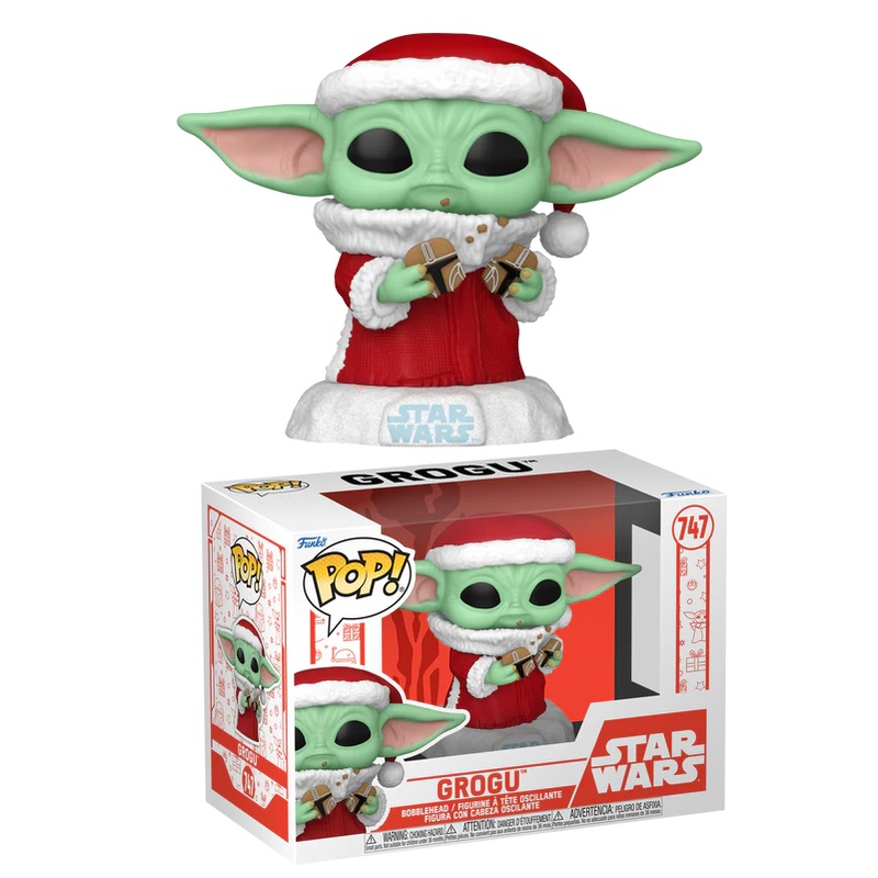 MANDALORIAN HOLIDAY - POP Star Wars N 747 - Grogu (Santa)
