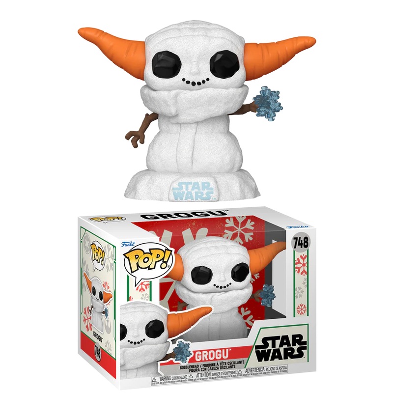 MANDALORIAN HOLIDAY - POP Star Wars N 748 - Grogu (Bonhomme de neige)