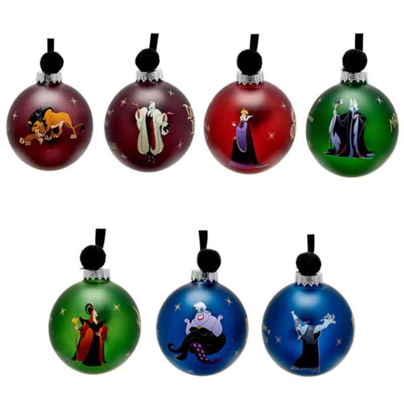 VILLAINS - Set de 7 Boules de Nol