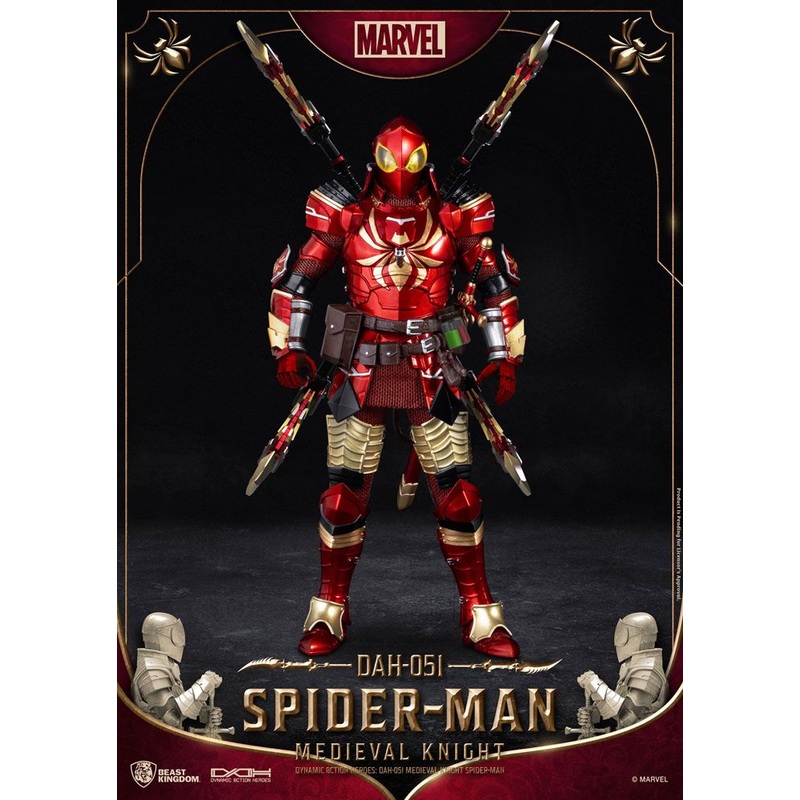 Marvel Dynamic 8ction Heroes Action Figure 1/9 Medieval Knight Spider-Man 20 cm