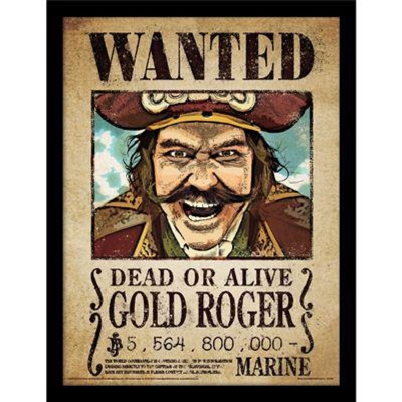 ONE PIECE NETFLIX - Gold Roger - Impression encadre 30x40cm
