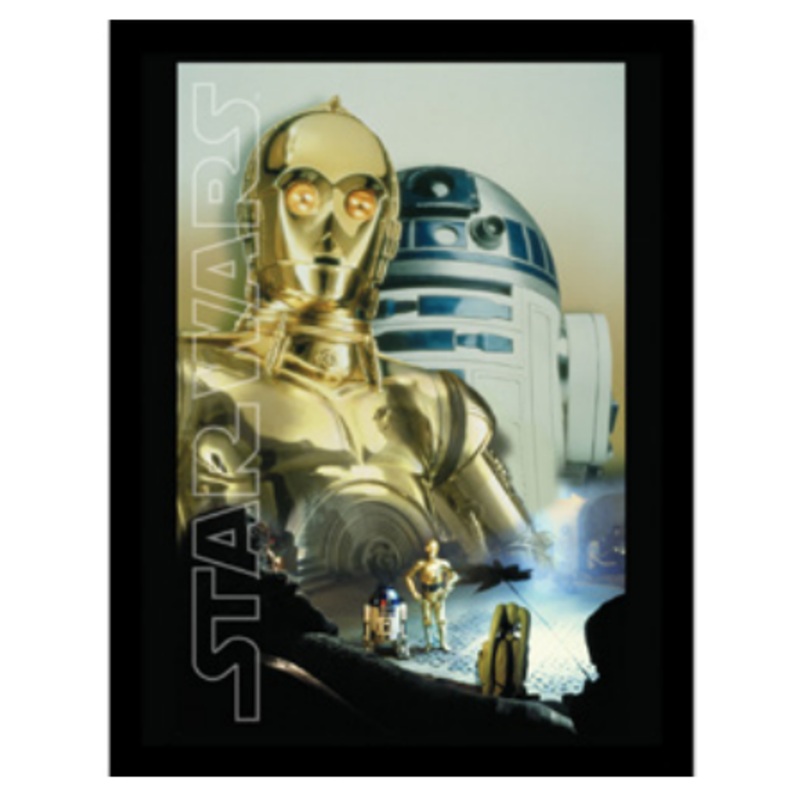 STAR WARS - Droids Key Art - Impression encadre 30x40cm