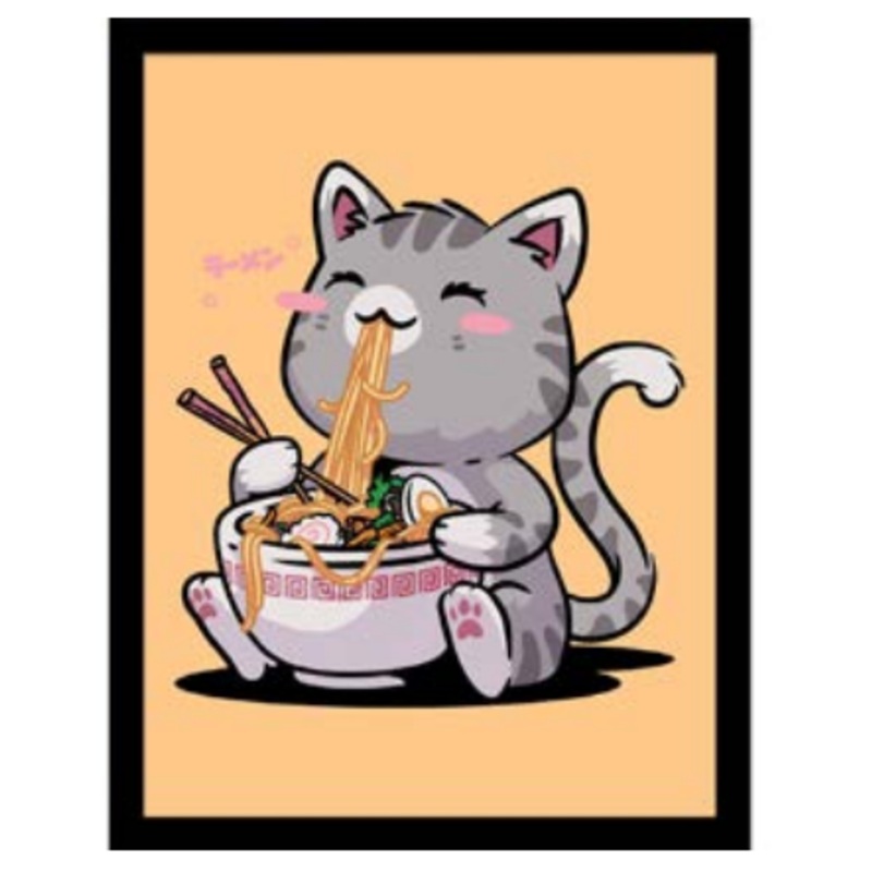 VO MARIA - Kawaii Neko Cat - Impression encadre 30x40cm