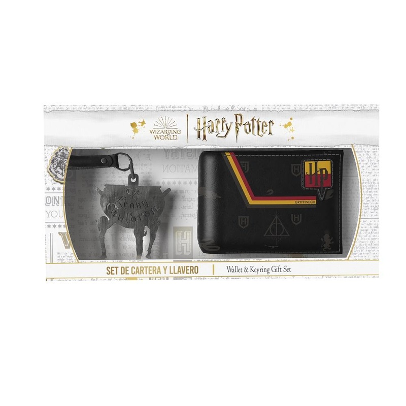 HARRY POTTER - Box Premium - Portefeuille + Porte-Cls en Mtal- 2 Pc.