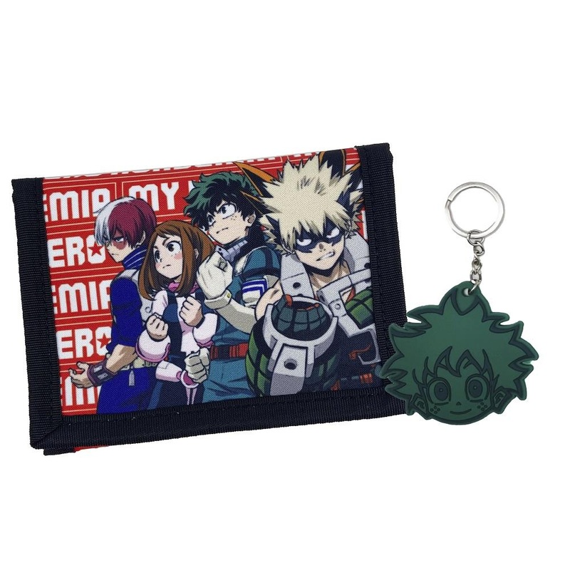 MY HERO ACADEMIA - Set Portefeuille + Porte-Cls en Caoutchouc- 2 Pc.