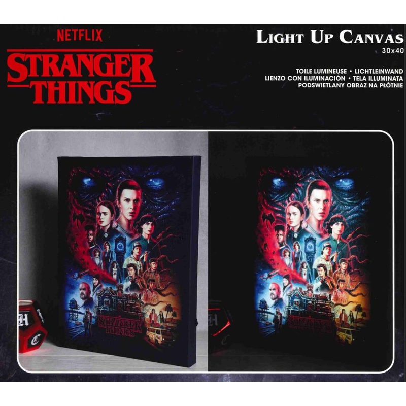 STRANGER THINGS - Vecna - Canvas Lumineux 40X30 Cm