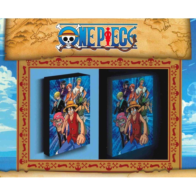 ONE PIECE - Luffy With Friends - Canvas Lumineux 40X30 Cm