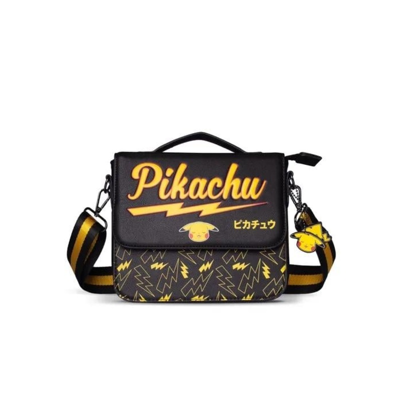 POKEMON - Pikachu #025 - Sac  Bandoulire Similicuir '22x7x18cm'