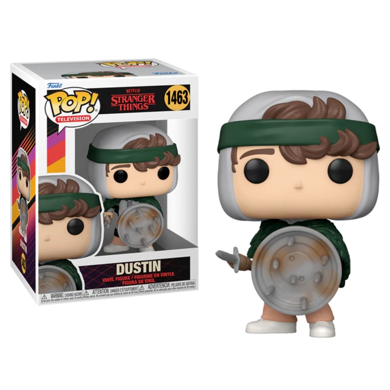 STRANGER THINGS S4 - POP TV N 1463 - Chasseur Dustin avec Bouclier