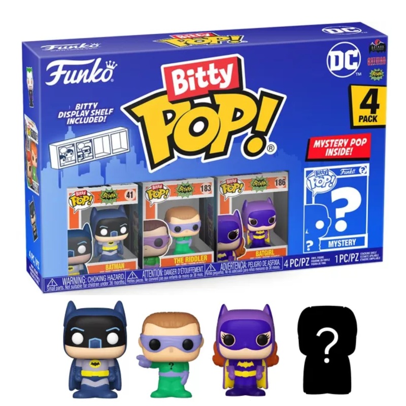 DC - Bitty Pop 4 Pack 2.5cm - Batman Adam West
