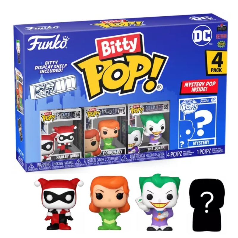 DC - Bitty Pop 4 Pack 2.5cm - Harley Quinn