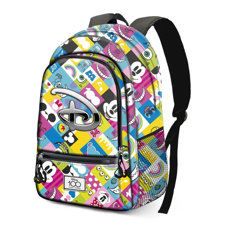 DISNEY 100 Ans - Collage - Sac  Dos Fight '31x18x44cm'