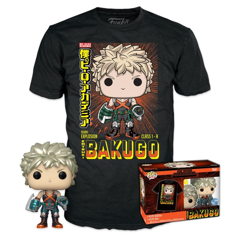 MY HERO ACADEMIA - Booble Head POP N 249 - Bakugo (MT) +T-shirt (M)