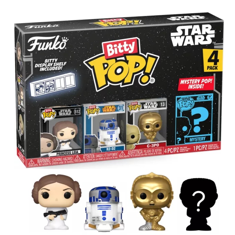 STAR WARS - Bitty Pop 4 Pack 2.5cm - Leia