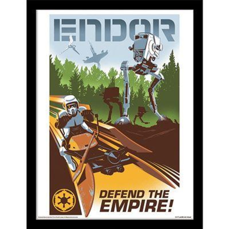 STAR WARS - Endor - Impression encadre 30x40cm
