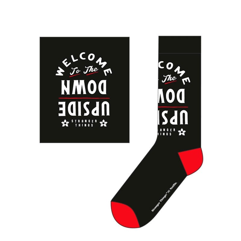 Stranger Things Socks Upside Down Large