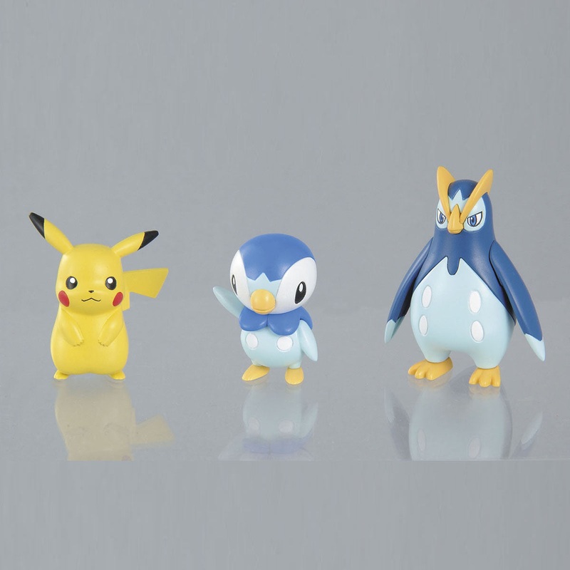 Pokemon Plastic Model Collection No.6 Evolution Series Empoleon Evolution Set