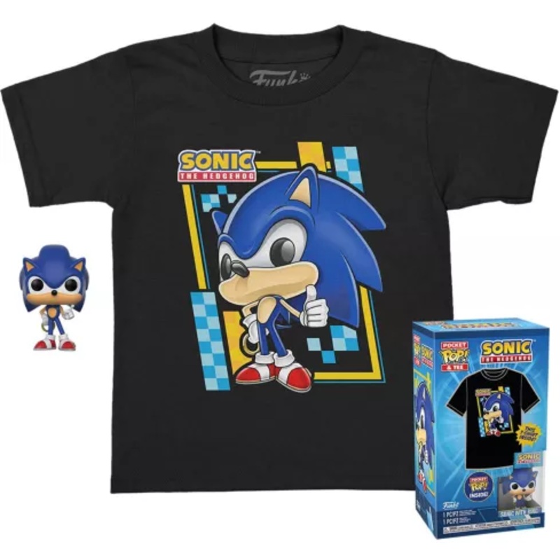 SONIC - Pocket POP - Sonic + Kid Tee (L)
