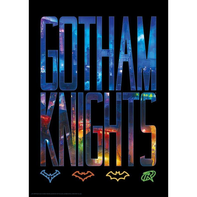 GOTHAM KNIGHTS - Logo - Art Print - Edition Limite 'A3'
